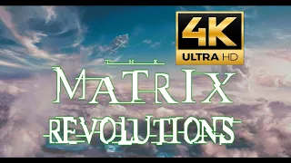 (4K) The Matrix Revolutions (2003) - Нео и Тринити летят в город машин  Матрица: Революция (RUS).