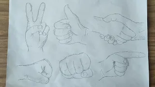 Drawing Hands Step by Step Professionaly | for Beginners