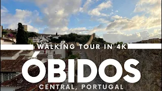 Óbidos, Portugal Winter Walking Tour  | 4K Virtual Walking Tour | Jan 2024 |