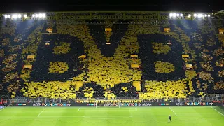 INCREDIBLE BVB-ULTRAS CHOREO AGAINST PARIS / Never seen this before!