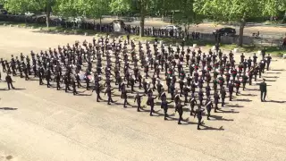 Trooping The Colour 2015 Rehearsal - Spin Wheel from Above