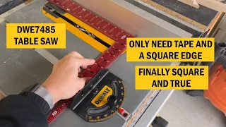 How to Square the DWE7485 Table Saw Miter Gauge