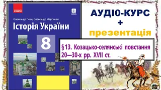 Козацько-селянські повстання 20–30-х рр. ХVІІ ст.