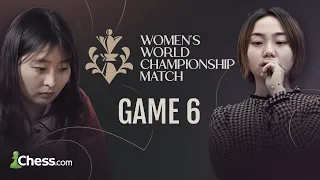 Ju Wenjun v Lei Tingjie | Will Ju make a Comeback? | FIDE Women's World Championship 2023 Game 6