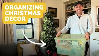 Organizing and Storing Away All My Christmas Decor | Organization Tips