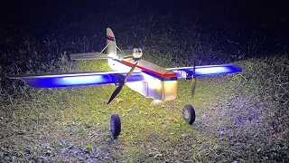 Flite Test Scout XL Twin Motor Night Flyer!!