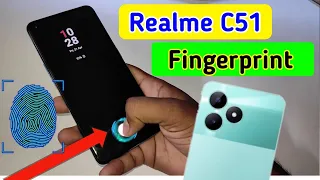 realme c51 display fingerprint setting/realme c51 fingerprint screen lock/fingerprint sensor