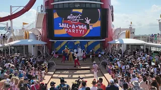 Mickey's Sail a Wave Deck Party | Disney Magic June 6th 2024