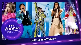 TOP 10: Most watched in November - Junior Eurovision Song Contest