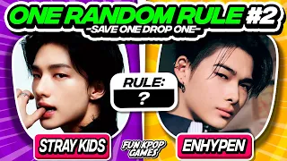 ✨[NEW EDITION]✨ ONE RANDOM RULE: SAVE ONE DROP ONE KPOP #2 - FUN KPOP GAMES 2024