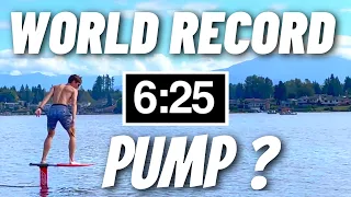 World Record Hydrofoil Pumping? #Shorts