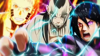 Naruto And Sasuke vs Jigen the Isshiki Ōtsutsuki Ultimate battle Kurama mode and Susanoo 4K HD Video