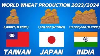 Wheat Production By Country 2023/2024 | Biggest Wheat Producers in the world