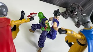 ドラゴンボール 超 superhero  stop motion gamma 1 vs gohan