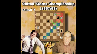 Queen sacrifice | Fischer vs J Sherwin, 1957 | us. Championship (1957/58) chessclub0