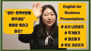 비즈니스영어, 회사영어발표 | 슬라이드 '내' 전환 영어표현 | English for Business Presentations