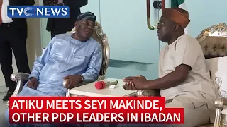 VIDEO: Atiku Abubakar, Other PDP Leaders Arrive Ibadan