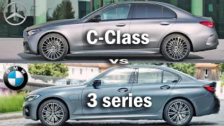 2021 Mercedes C-Class vs BMW 3 series, 3 er vs C-Klasse / sedan compare /