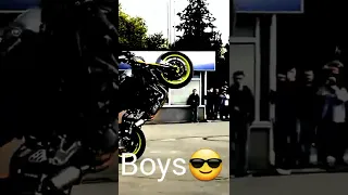 Girls vs Boys bike riding #2