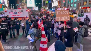 SOS NYC Freedom Rally in Solidarity with Australia