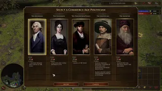 Age Of Empire III - online - komentovaný gameplay. Patagonia - supremacy