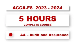 ACCA F8: Audit and Assurance - Complete Course | @financeskul