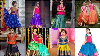 Pattu Pavadai Designs for Kids | Lehenga Blouse Designs for Girls | Pattu Pavadai Blouse Designs