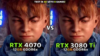 RTX 4070 vs RTX 3080 Ti - Test In 4K With 8+ Games🔥