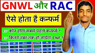 GNWL Waiting और RAC ऐसे होता है Confirm 2024 | Waiting ticket kitne number tak confirm hota hai