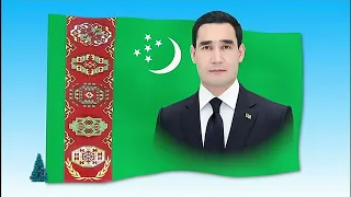 Miras tv Turkmenistan start up and new news ident video of altyn asyr/miras/yaslyk 08/01/2023