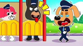 Sheriff Labrador Can't Find A Public Toilet - Very Happy Story | Sheriff Labrador Police Animation