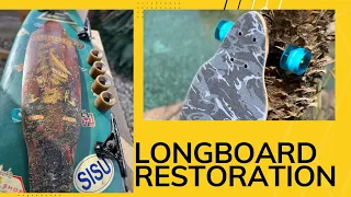 VINTAGE LONGBOARD RESTORATION #restoration #diy #oldschool