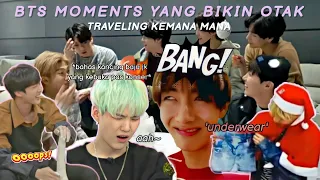 BTS MOMENTS YANG BIKIN OTAK TRAVELING KEMANA MANA | BTS Funny Moments (Sub Indo)