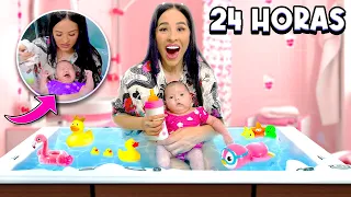 24 HORAS DENTRO DEL JACUZZI CON NASYA *Se hizo popis adentro* 😨😬 | Karla Bustillos