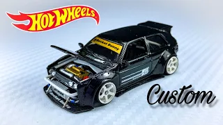 Volkswagen Golf MK2 Rocket Bunny Hot Wheels Custom