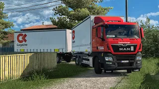 Urgent Delivery through Scenic Routes of Bulgaria | MAN TGX Rigid Trailer | #ets2