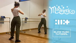 ILLIT (아일릿) - MAGNETIC Dance tutorial | SLOW MUSIC & MIRRORED