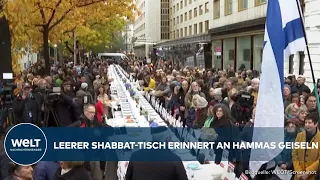 SOLIDARITÄT IN BERLIN: Gedenken an entführte israelische Geiseln beim Shabbat in Charlottenburg