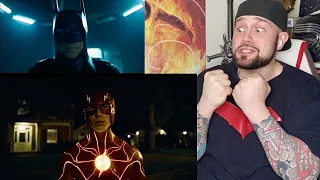 The Flash - Official Trailer - REACTION OMG BATMAN | Warner Bros | DC DCEU DCU | Super Bowl 2023
