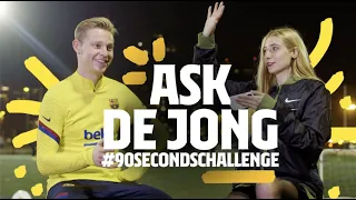 Griezmann's or Vidal's hair?? | FRENKIE DE JONG #90secondschallenge