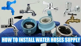 Paano Mag Install Ng Water Supply Hose Ng Washing Machine Sa Faucet | Installed It Like A Pro