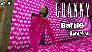 Granny v1.8 in barbie with hard mod sewer escape | full gameplay