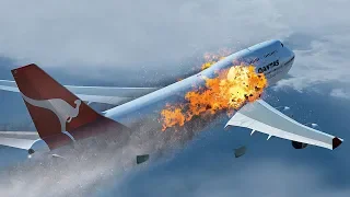 Panic After Takeoff as Boeing 747 Explodes at 29,000 feet | Qantas Flight 30