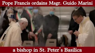 Pope Francis Ordains Msgr.Guido Marini A Bishop in St.Peter's Basilica | Catholic Time | 17.10.2021