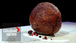 Giant mammoth meatball grown from scientific lab unveiled