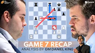 Game 7 | Carlsen - Nepomniachtchi World Chess Championship Recap | Daniel King