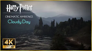Harry Potter - Cinematic Ambience | Hogwarts Cloudy Day [4K Ultra HD] ☁️