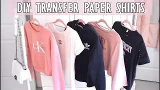EASY DIY CUSTOM TRANSFER PAPER SHIRTS ♥ Make Any Tshirt you want for under $10