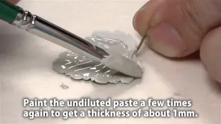 Make silver leaf pendants with PMC Paste