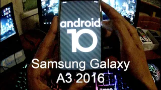 Установил Android 10 на Samsung Galaxy A3 (2016)